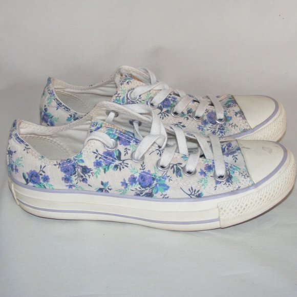 blue floral converse